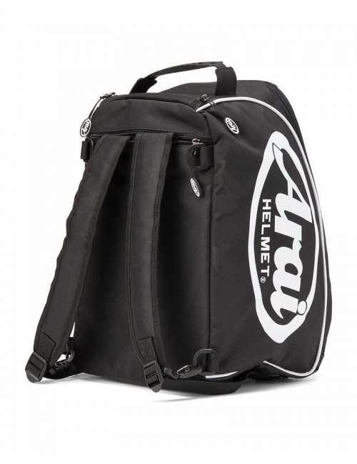 Sac à casque et Hans Arai