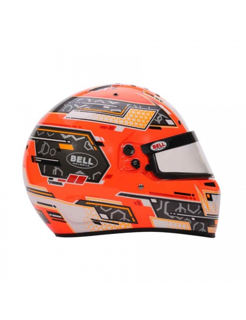 Casque karting Bell RS7 K STAMINA ORANGE-MAGICKART
