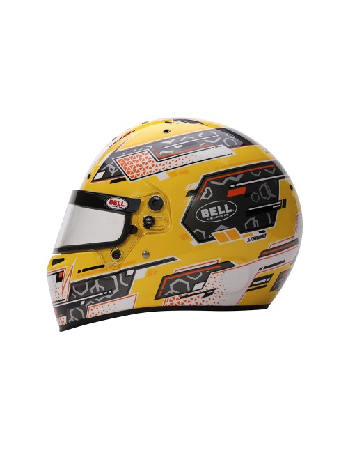 Capacete de Karting Bell RS7 K STAMINA JAUNE-Magickart
