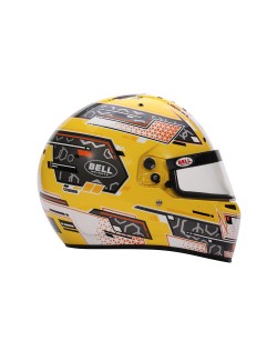 Casque karting Bell RS7 K STAMINA JAUNE-Magickart