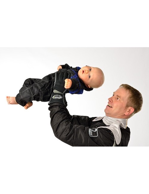 blauer Baby-Overall