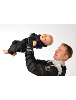 blauer Baby-Overall