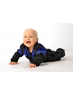 blue baby jumpsuit