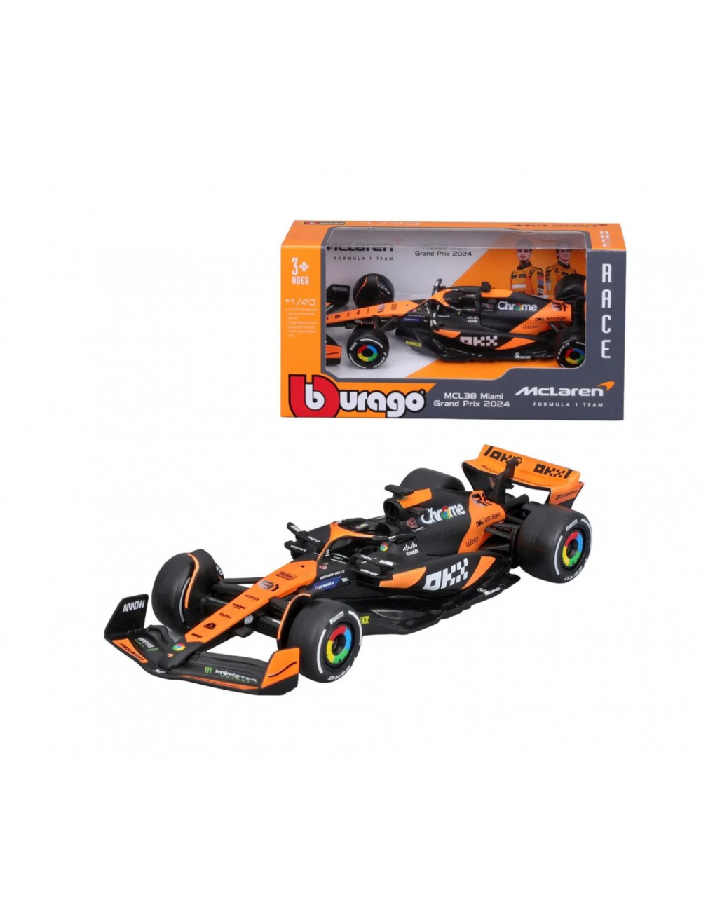 Burago McLaren MCL38 F1 2024 Oscar Piastri # 81-Magickart