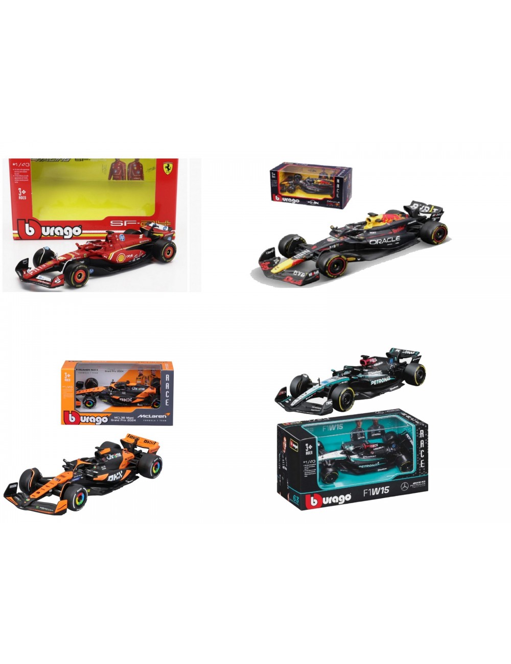BURAGO F1 1/43-MAGICKART PACK