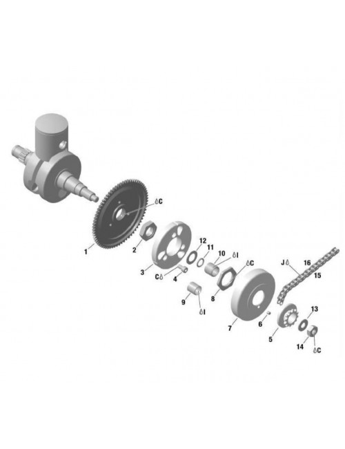 Rotax Clutch Crown 70 DTS Max -Magickart