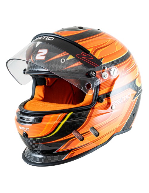 CASQUE ZAMP RZ67D CARBON orange  - Magickart