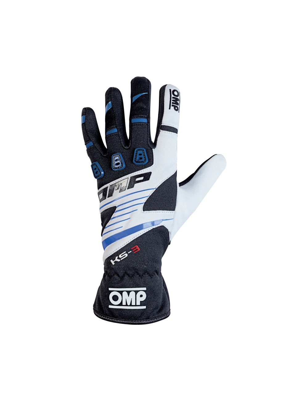 GANTS KS-3 KART OMP bleu/blanc-Magickart