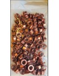 Lot of 100 Nuts M8 Copper Wheels Karting | Magickart.eu