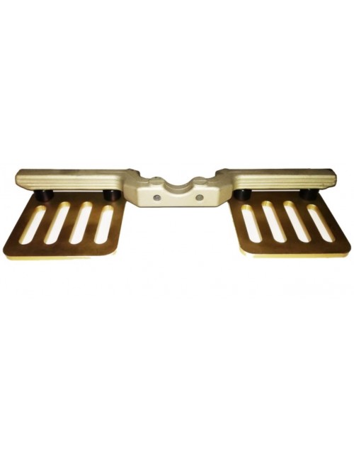 poggiapiedi-regolabile-oro-completo-crg-inalluminio-anodise-kart-karting -MagickArt