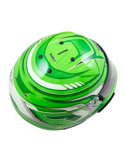 kopfhörer-Integral-ZAMP-RZ-70F-Green-Graphic-Homoge-FIA-SNELL -Magickart
