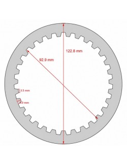 Disco-frizione-acciaio-liscia-1-5mm-probabilità-122-8mm-92-9mm-tm-kart-kz-r3