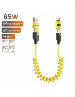 cable USB-C-retráctil-a-primavera-TPE-1-5m carga rápida magickart