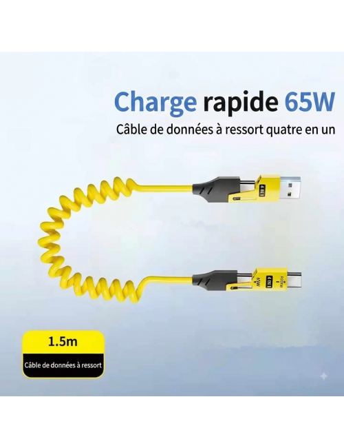cable USB-C-retráctil-a-primavera-TPE-1-5m carga rápida magickart