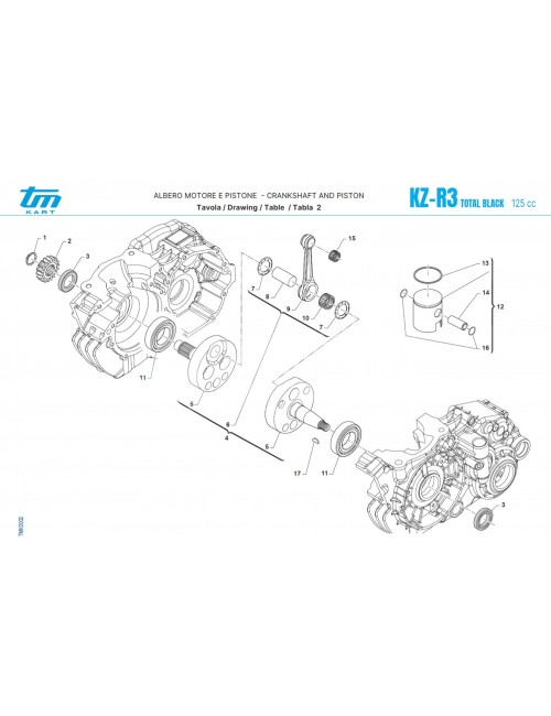 KIT BIELLE RACING ø22mm MANETON PERCE 5- Magickart
