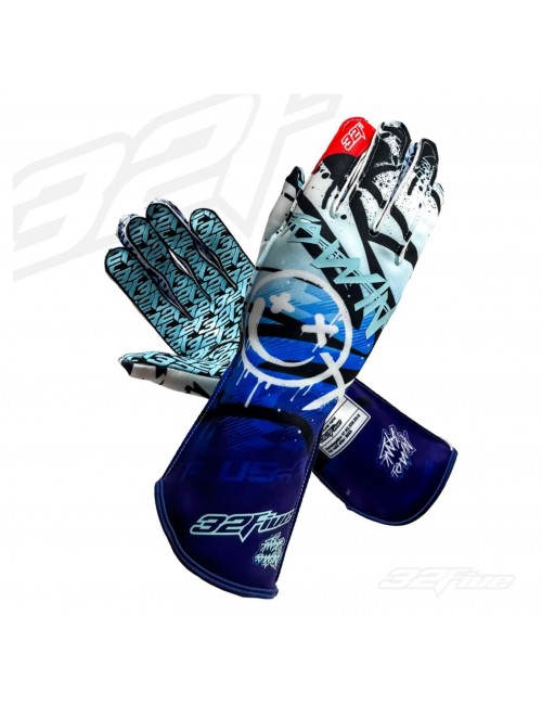 Gloves Karting Fia 32Five Plus F - Ice Blue - Approvals-Magickart