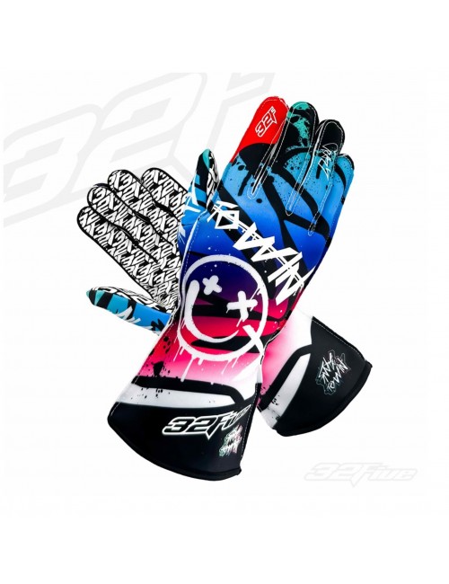 Gloves Karting 32Five Smile - Blue / Rose Fluo - Grip & Style-Magickart
