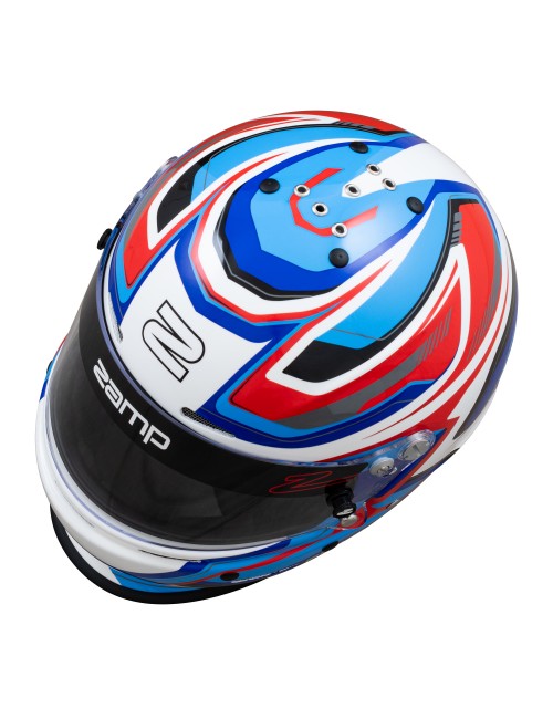 Casque Zamp RZ-63F Rouge/Bleu - Homologué FIA 8859-2024 Snell SA2025-Magickart