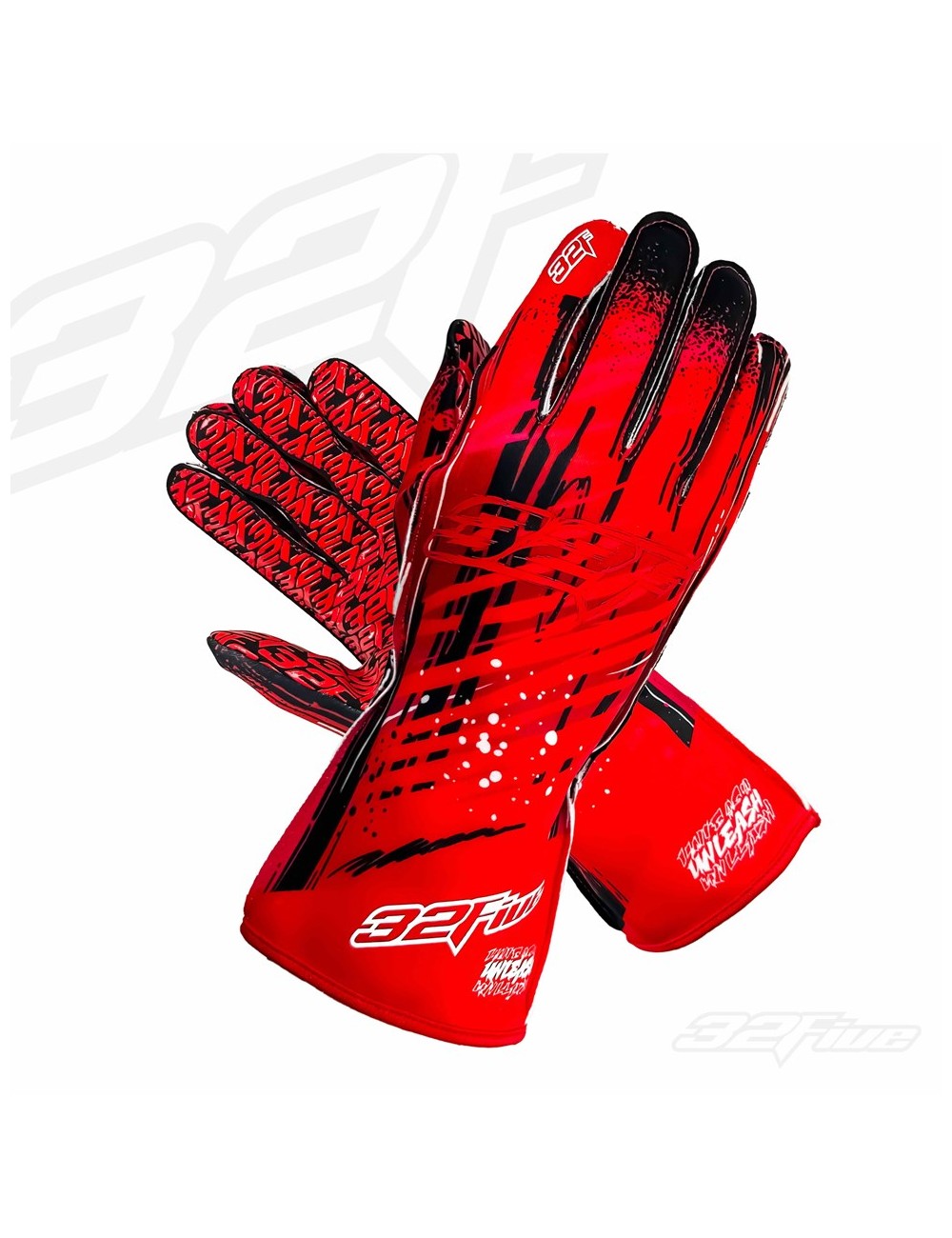Gants Karting 32Five Déchaînement - Rouge - Grip & Style-Magickart
