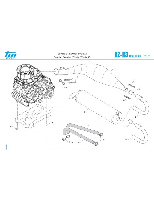 Durite d'eau 1 coude TM R3 18TM21020