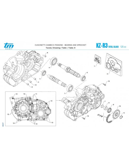 Chaîne DID 428 NZ G&B KZ 56 maillons TM R3 I008E