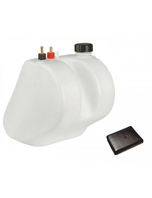 KG 9.5 litre tank, black cap, fixing