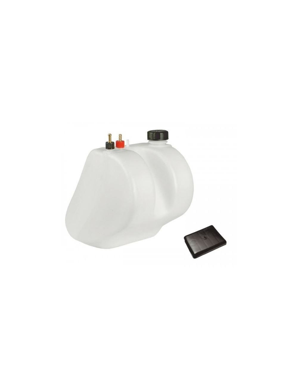 KG 9.5 litre tank, black cap, fixing