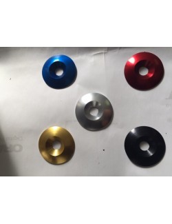 34 x 8mm Evasee Waschmaschine eloxiert Aluminium -Magickart