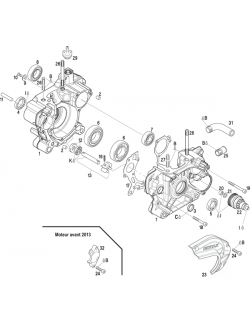 conexión Agua derecha-carter-motor-rotax-max-224094-magickart