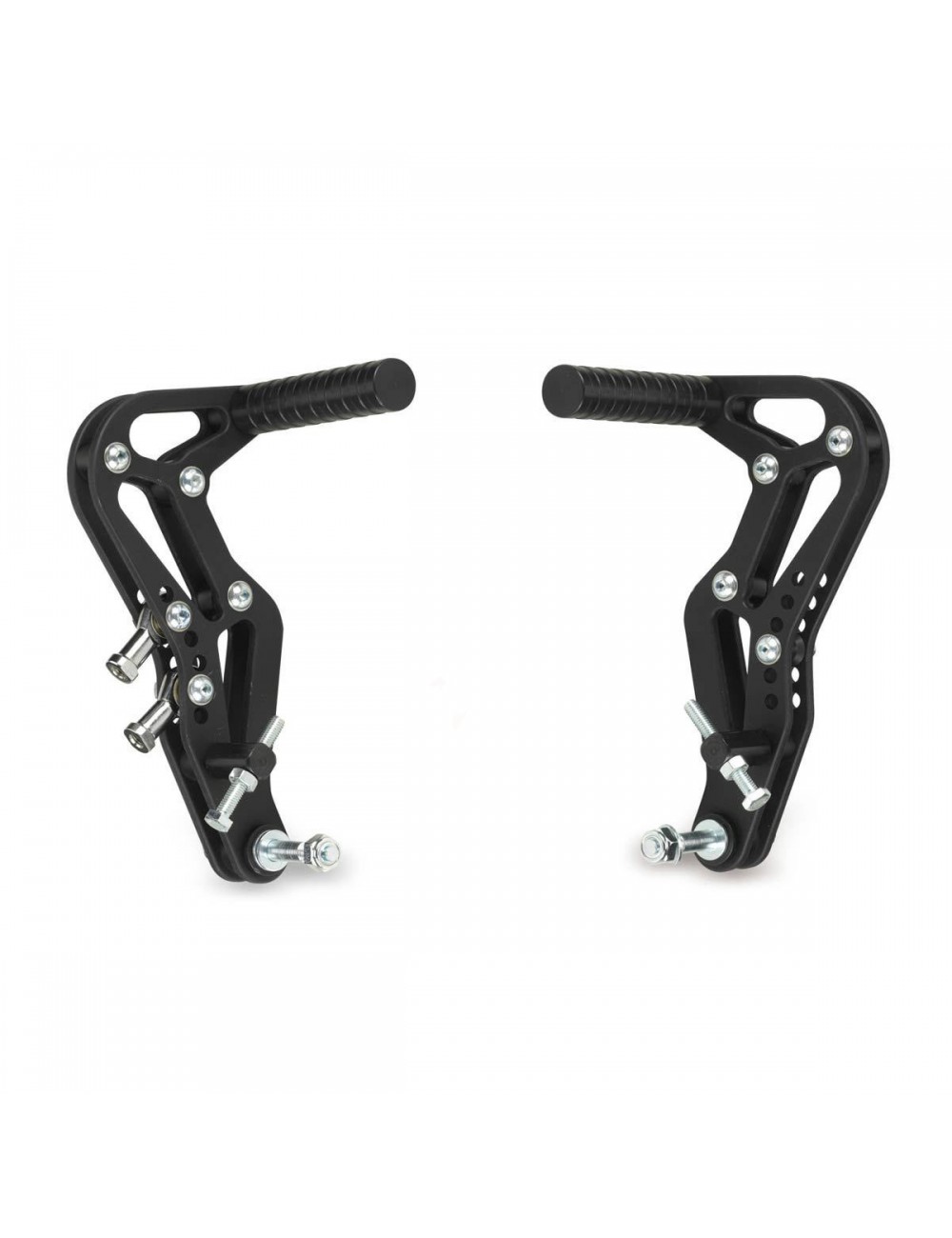 PAIR OF PEDALS (BRAKE + ACCELERATOR) BLACK ANODIZED