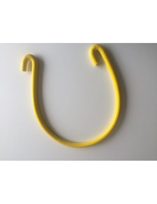 SILICONE TUBE 180° / LENGTH 1200mm D.16/24mm YELLOW