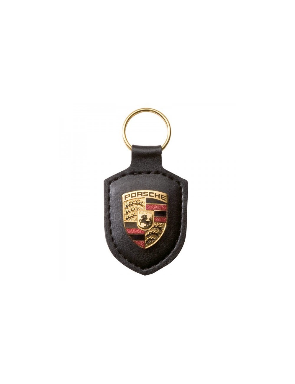 Black Porsche key ring