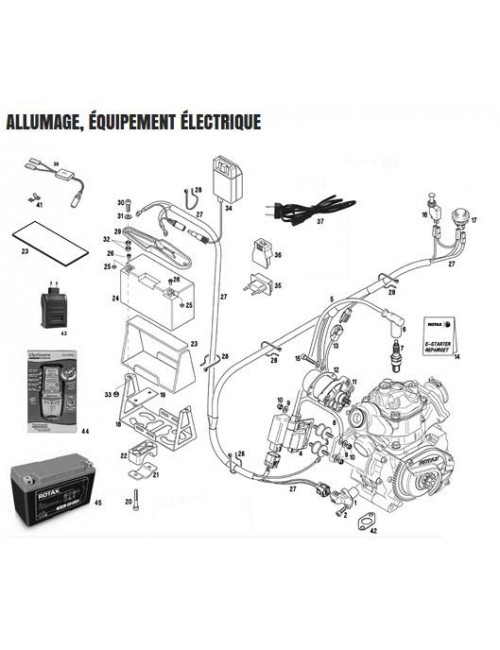 (34) Caricabatterie 110-230V con adattatore ROW Caricabatterie 110-230V con adattatore ROW