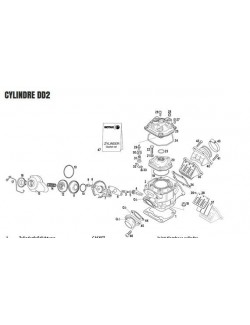 (18) Écrou d'embase cylindre M8 