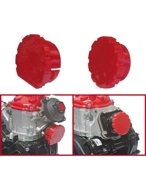 Kit couvercles rouge pour moteur ROTAX
