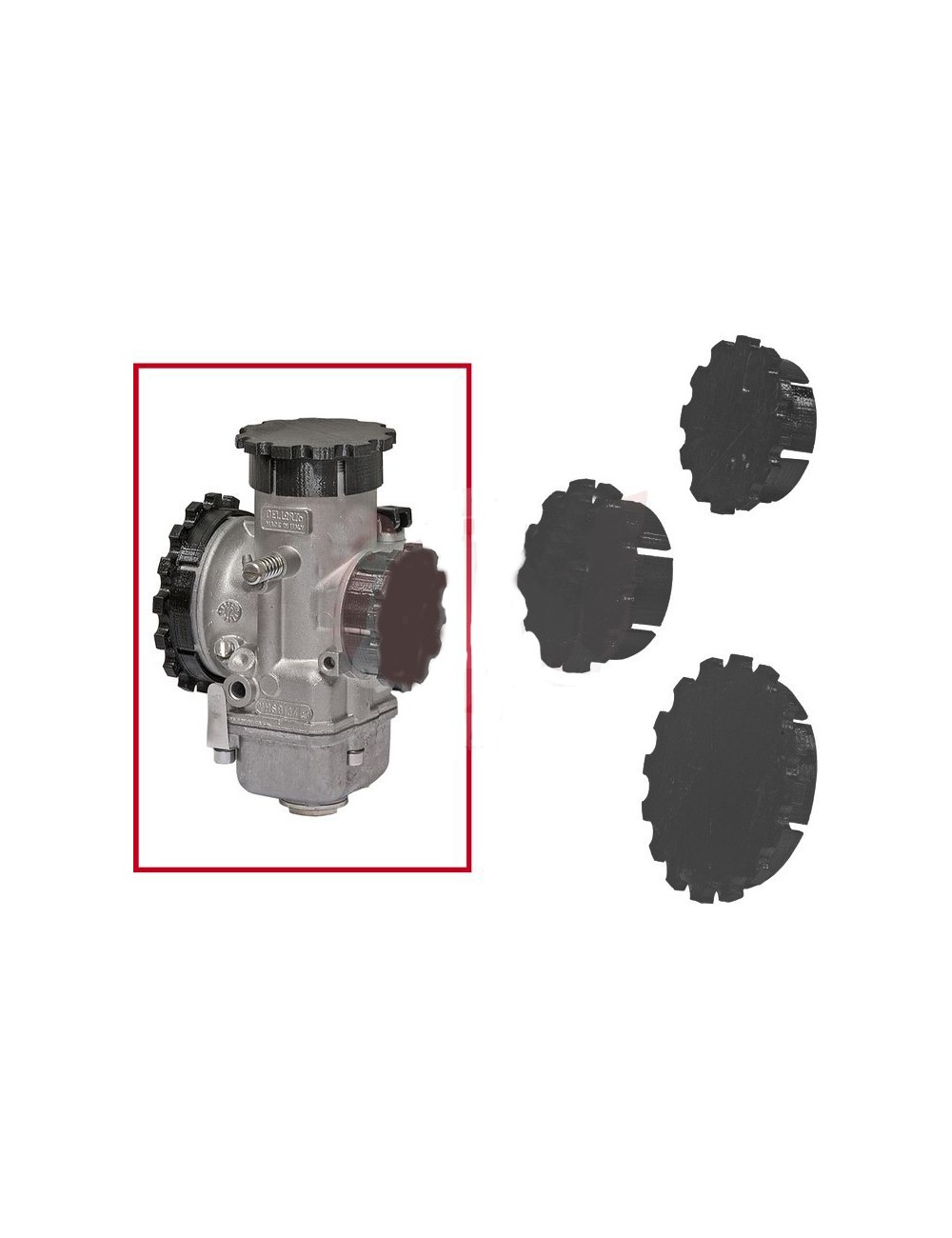 DECKELSET FÜR DELLORTO VHSB34 FARBE SCHWARZ