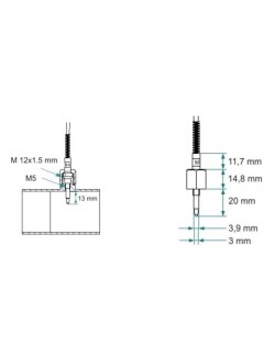 Temp Echapp Auto  capteur temperature echappement 0-1000°c 