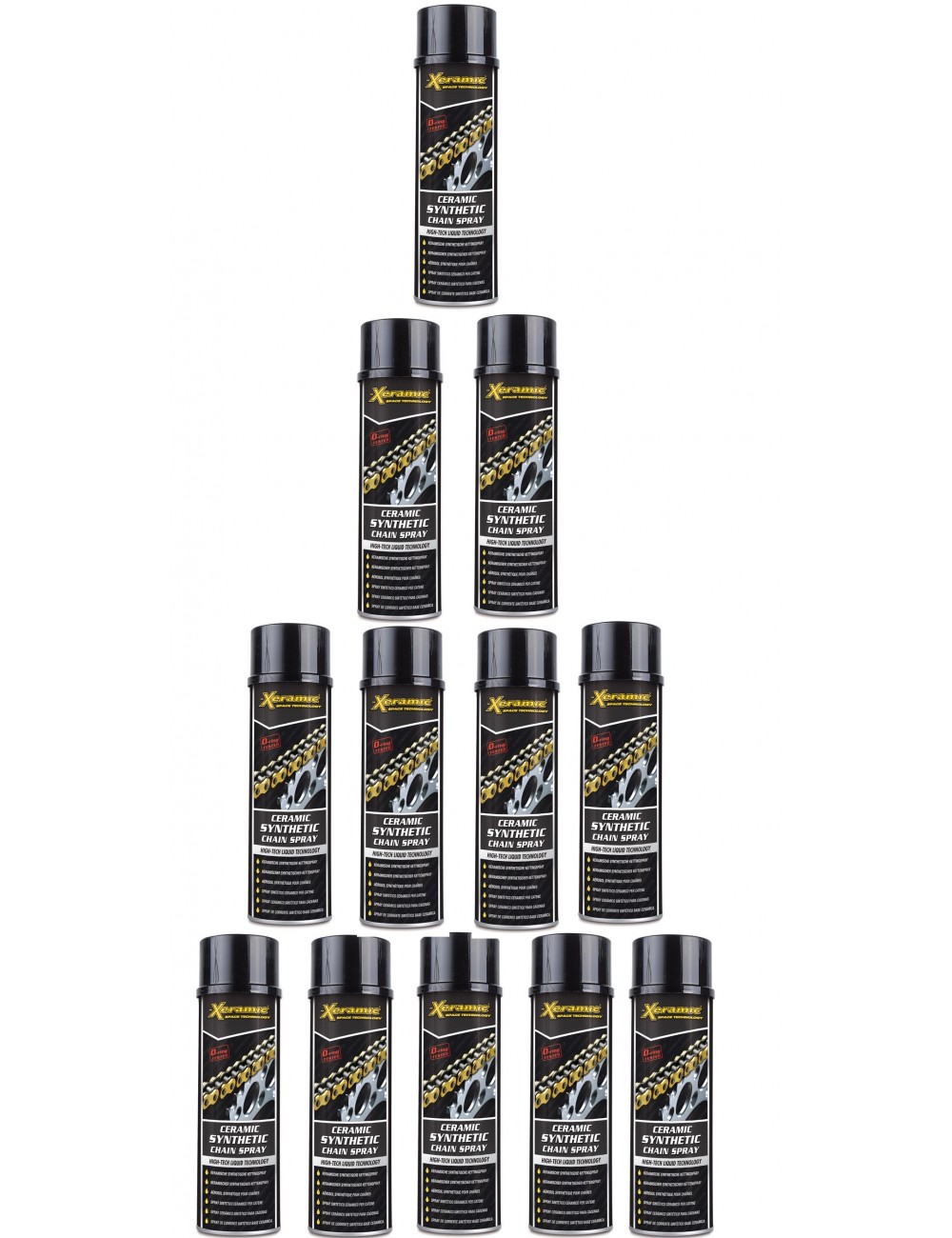 12 Spray lubrificante sintetico 500μλ catena XERAMIC