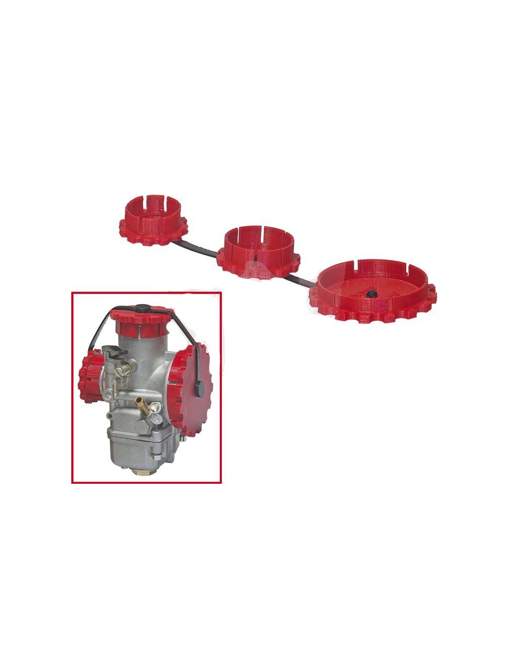 Kit couvercles rouge pour VHSH 30 Kit couvercles rouge pour VHSH 30
