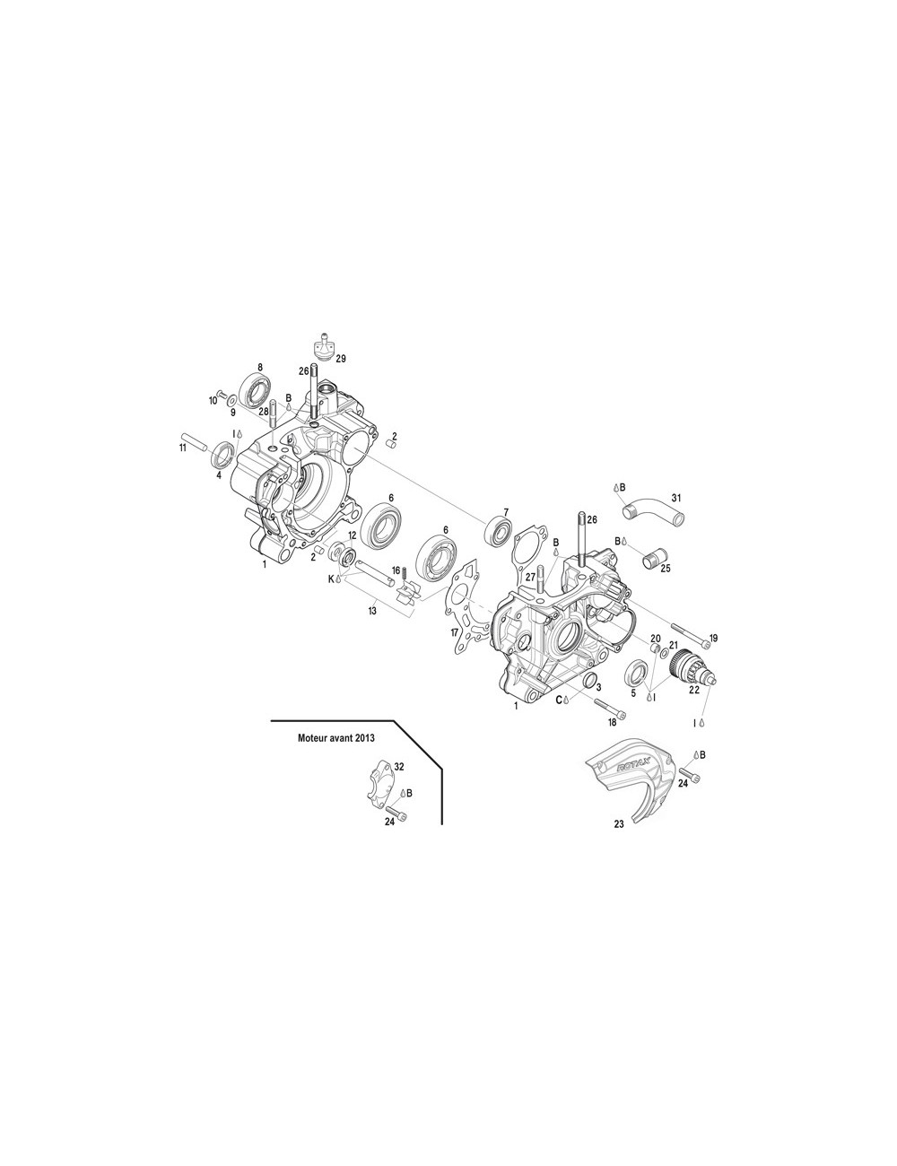1a COMPLETE CRANKCASE BEFORE 2013 1a COMPLETE CRANKCASE BEFORE 2013