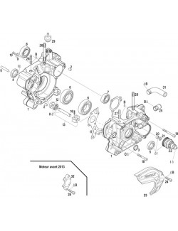 1a COMPLETE CRANKCASE BEFORE 2013