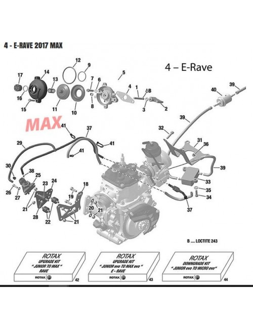 Rotax membrane de guillotine 