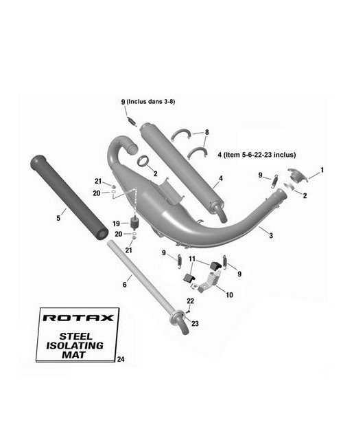 Guarnizione di scarico ROTAX ROTAX MAX EVO