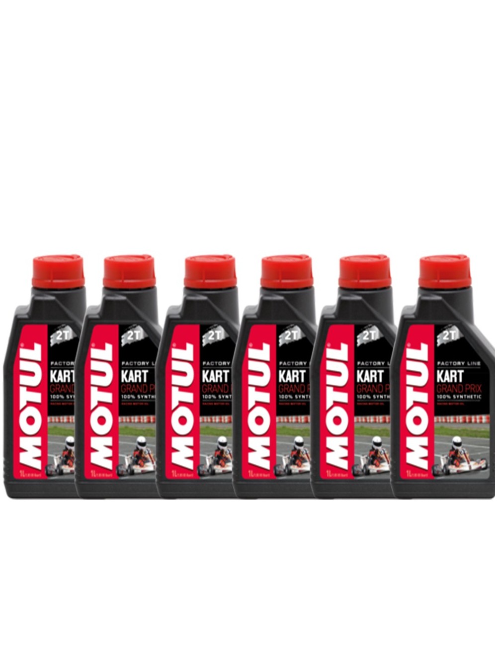 6  huiles  Motul 2t pour Karting Grand Prix 1L