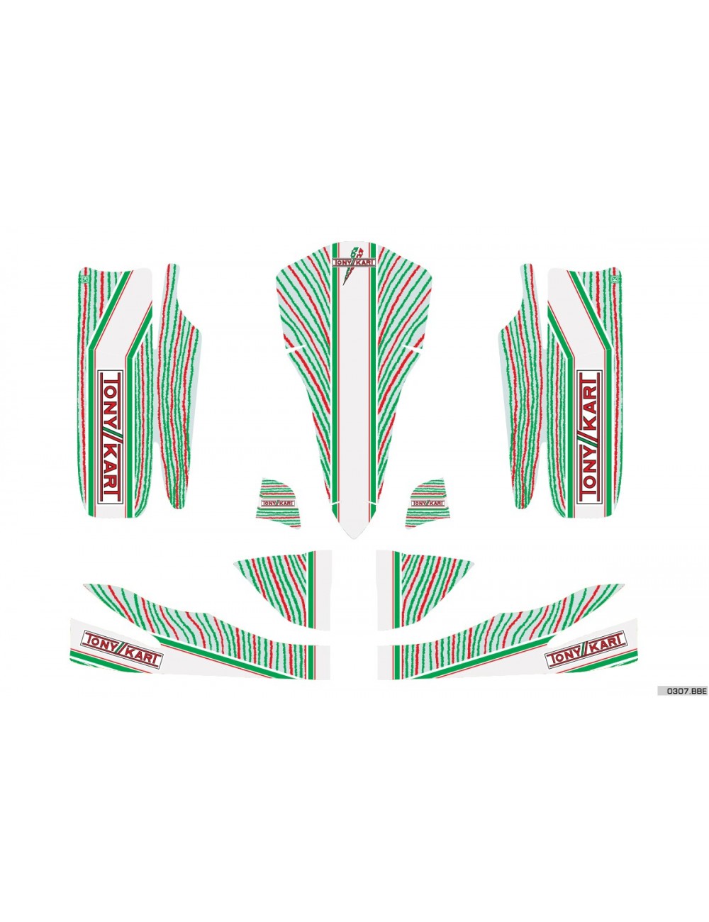 Kit déco Tonykart complet Minikart 2016 Kit déco Tonykart complet Minikart 2016