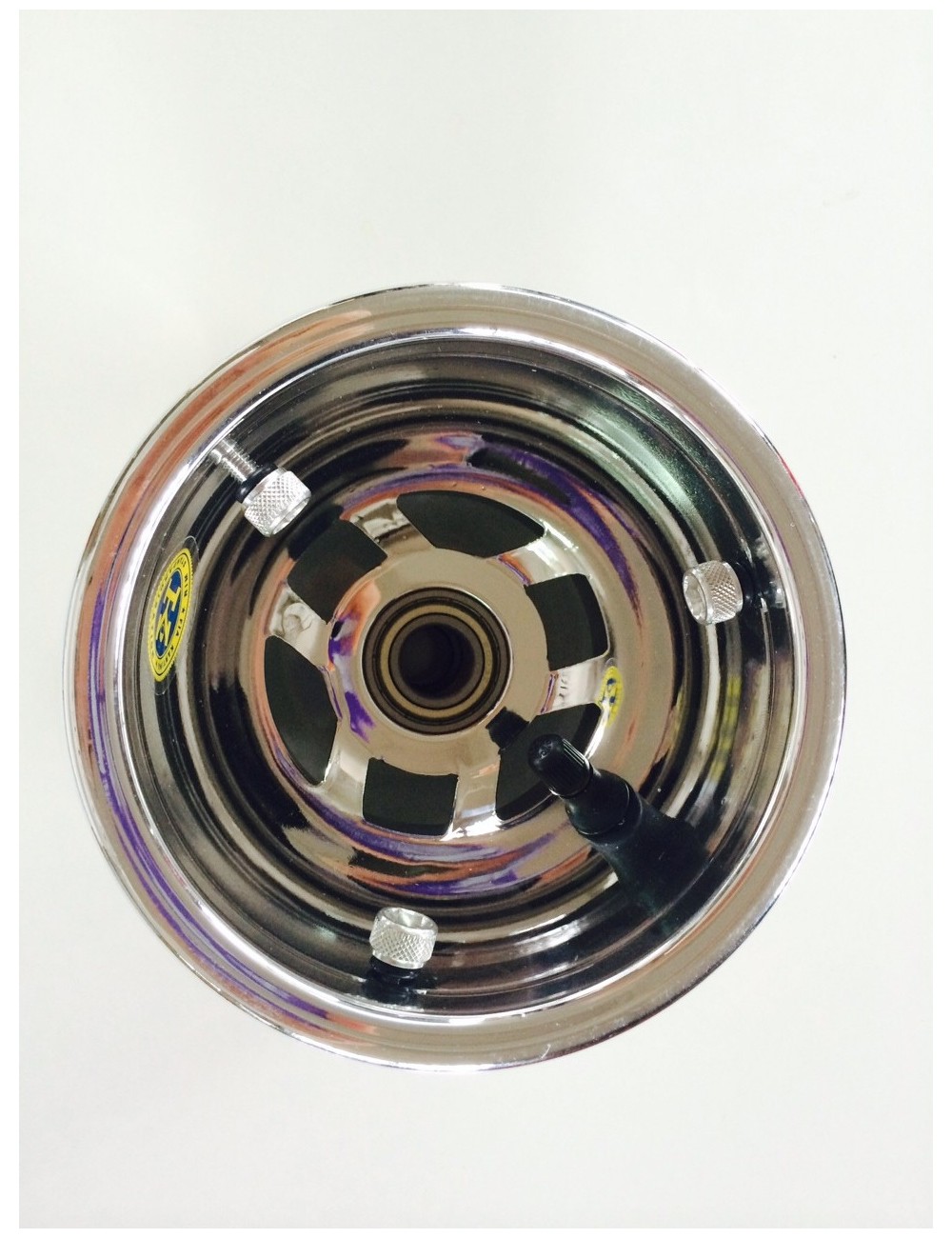 Front rim 100cc magnesium 130 racing chrome Front rim 100cc magnesium 130 racing chrome