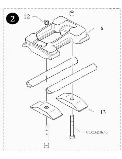 (2) platine moteur inclinée birel ricciardo