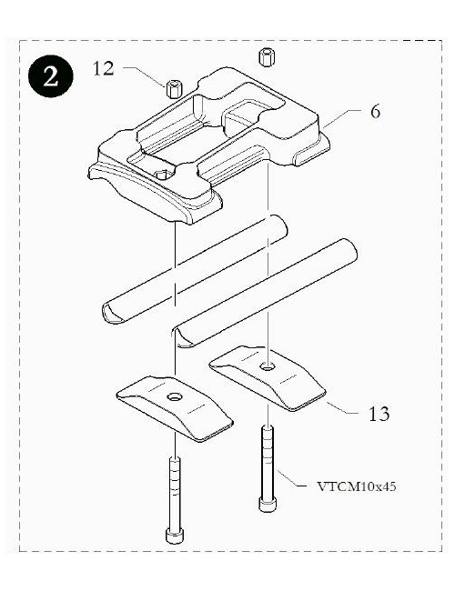 (6) ENGINE MOUNT INCLINED