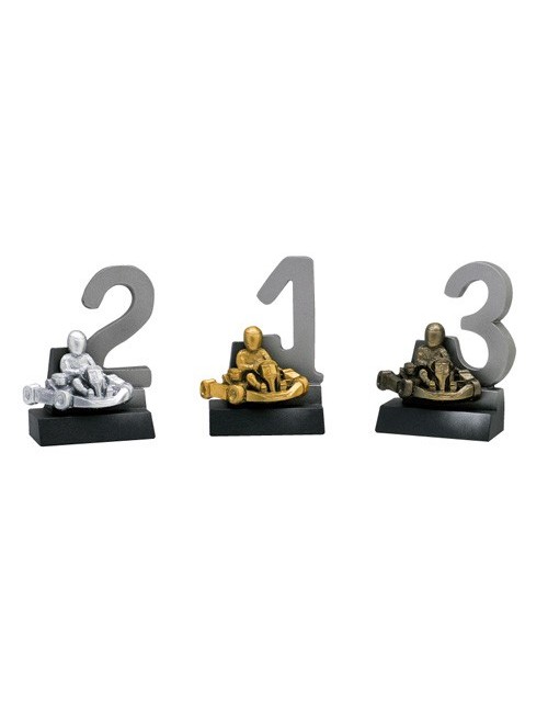 trophée chiffre karting