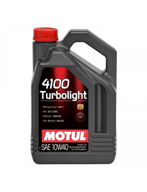 Motul  huile 4100 Turbolight 10W40 karting